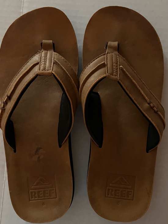 Reef Other - Reef Men’s Tan Leather Thong Sandals